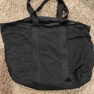Black Tory Burch nylon tote